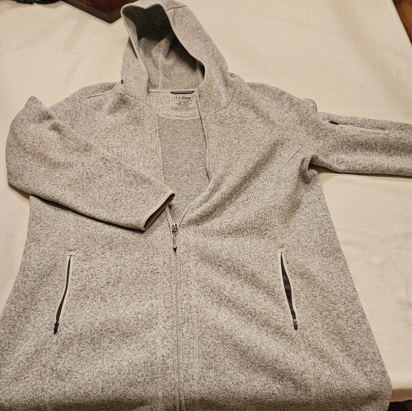 Women's L.L. Bean Sweater Fleece Coat - Picture 5 of 5
